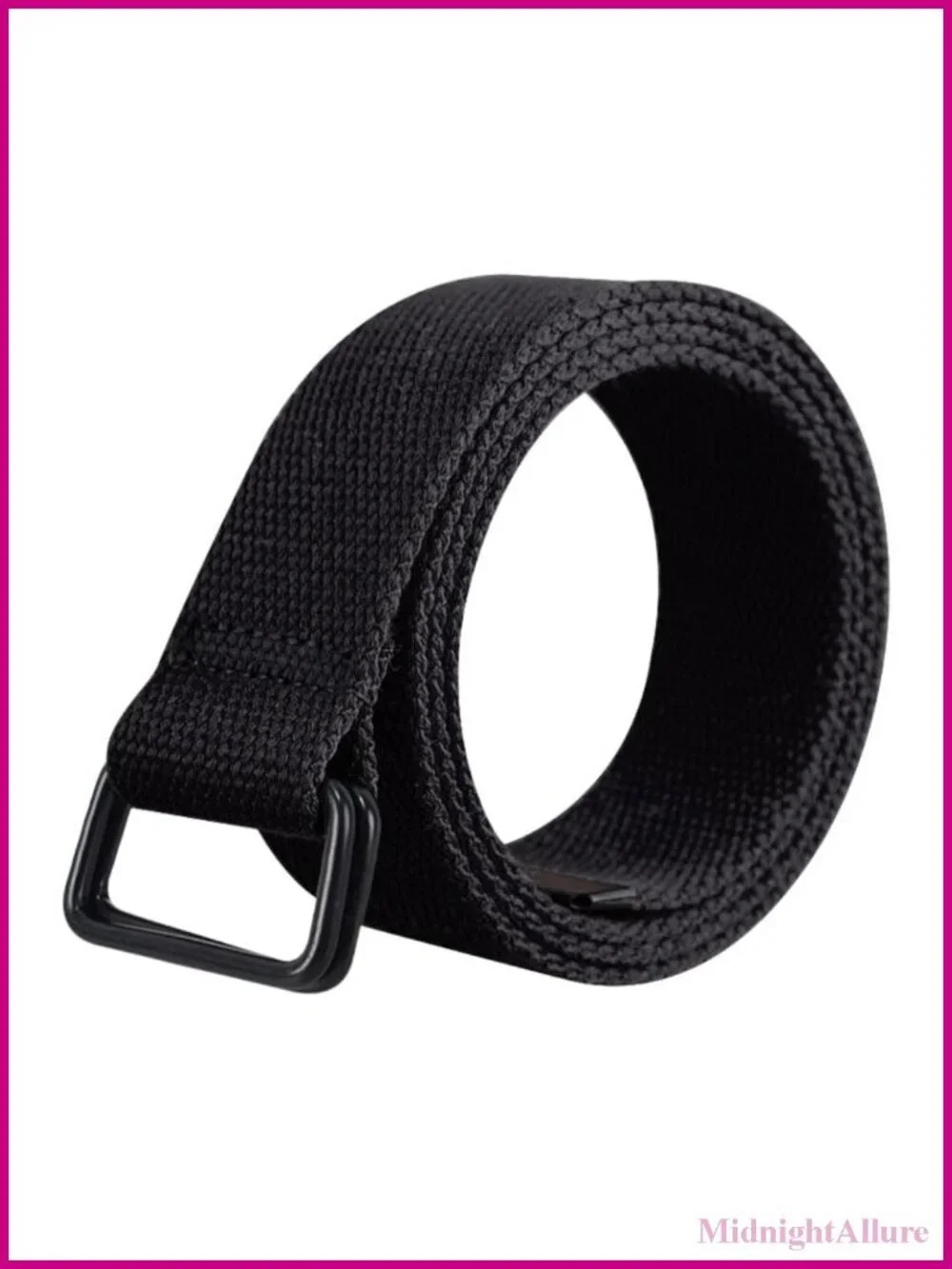 Canvas Belt Set Adjustable D-Ring Buckle Casual Waistband